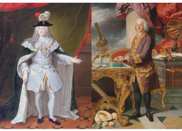 Мужские портреты первой и второй половины XVIII века